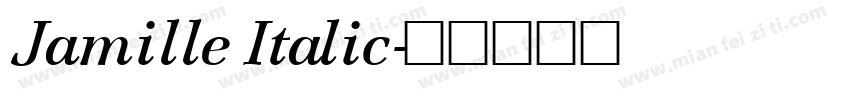 Jamille Italic字体转换